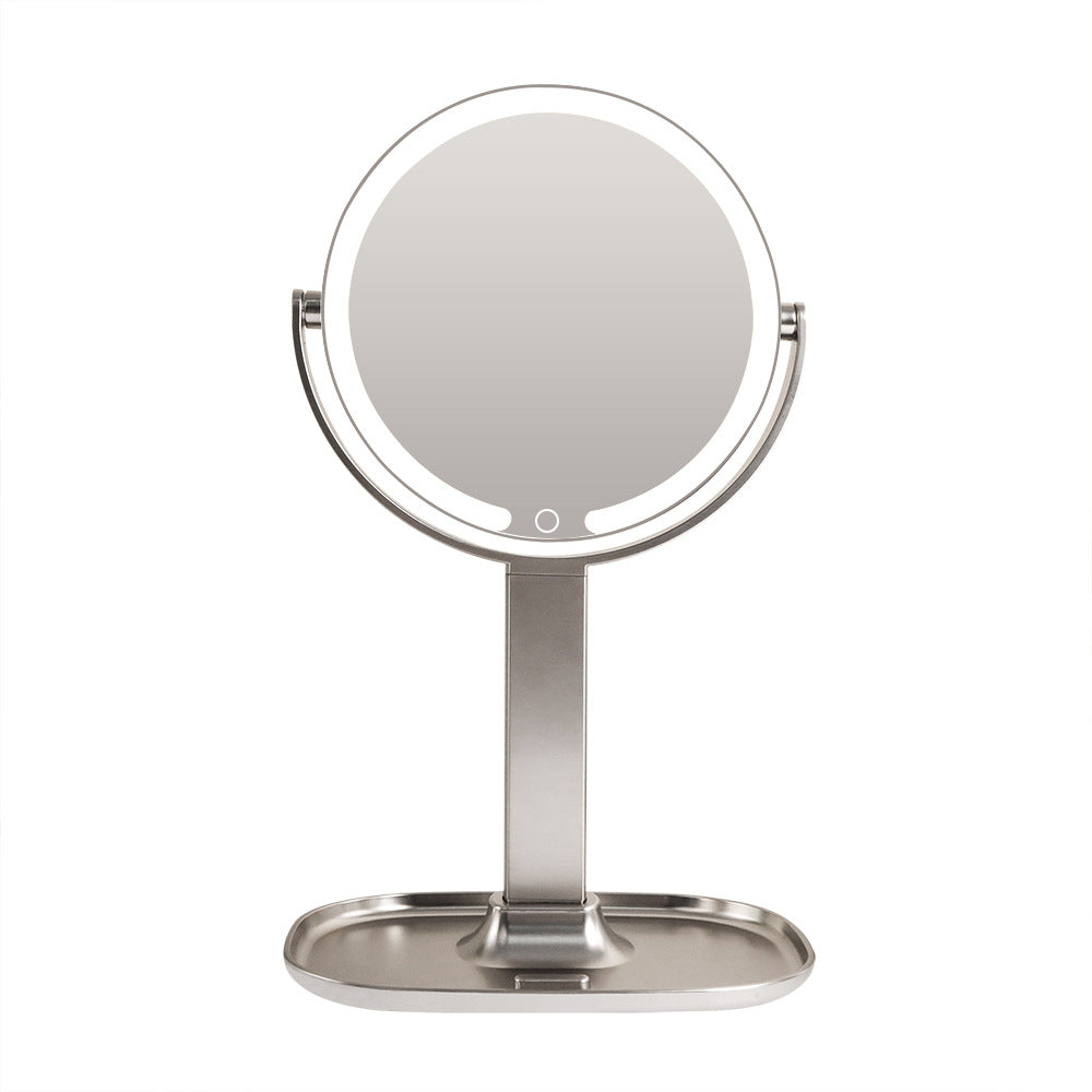 LED Makeup Mirror With Light And Storage