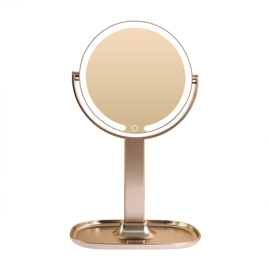 LED Makeup Mirror With Light And Storage