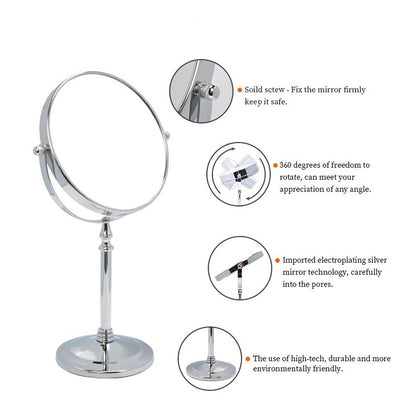 Mini Desktop Makeup Mirror For Bathroom Use