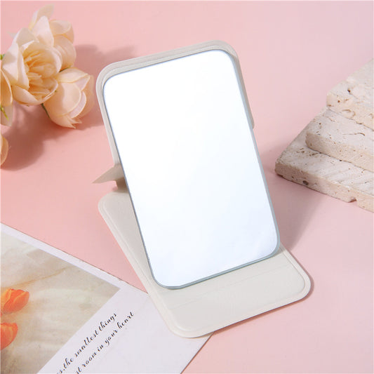 PU Leather Folding Makeup Mirror Portable Vanity